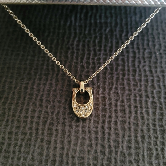 Coach Gold💛 Signature🖋 C Pendant Necklace - NIB - Picture 12 of 15
